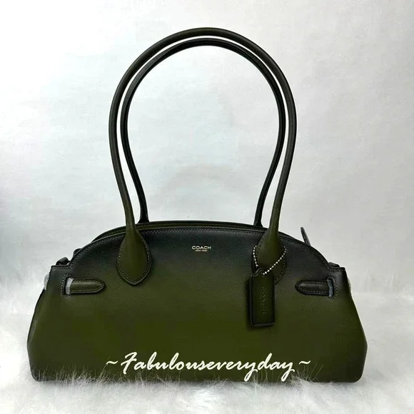 Coach Empire Carryall Bag 34 Shoulder Bag In Leather/Gold/Olive CCC30 NWT - Picture 1 of 9